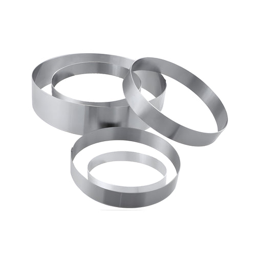 Round Cake Ring 24xH6cm, Stainless Steel