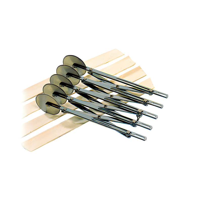 Expandable 7-Wheel Plain Dough Cutter, Stainless Steel