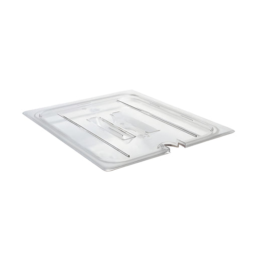 GN 1/1 Notched Lid with Handle, Clear Polycarbonate