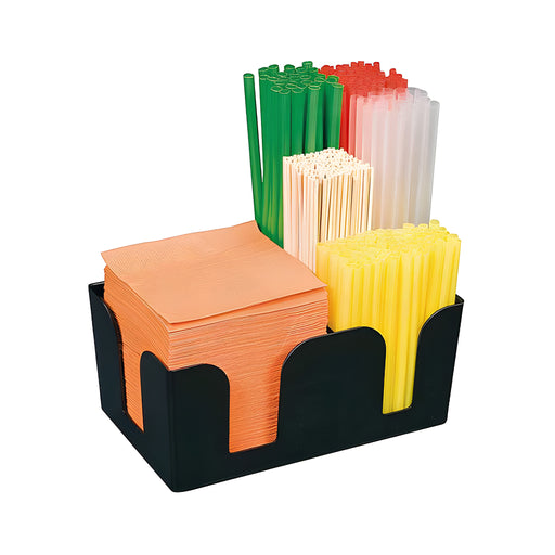 Bar Organizer 6 Compartments, Black