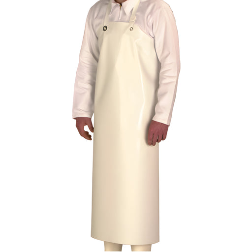 Heavy Duty Apron, White PVC 350 Microns