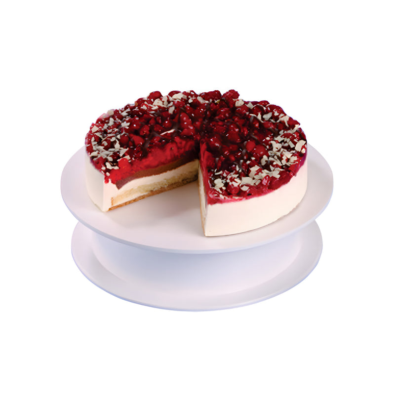 Revolving Cake Stand, White SAN